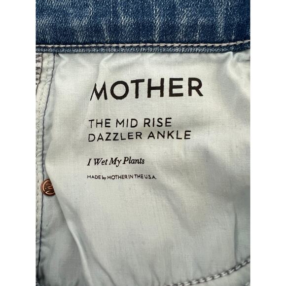 MOTHER The Mid Rise Dazzler Ankle - I wet my plants - Size 25 - Picture 9 of 9